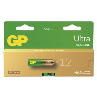 Alkalibatterien GP Ultra AA (LR6), 12 Stück