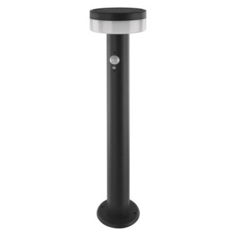 LED záhradné solárne svietidlo so súmrakovým senzorom, TERION, 12,5 × 12,5 × 50 cm