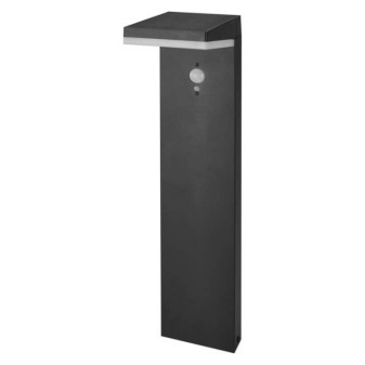Solar-LED-Gartenleuchte mit Dämmerungssensor, VEREA, 10,7 × 15,4 × 50 cm