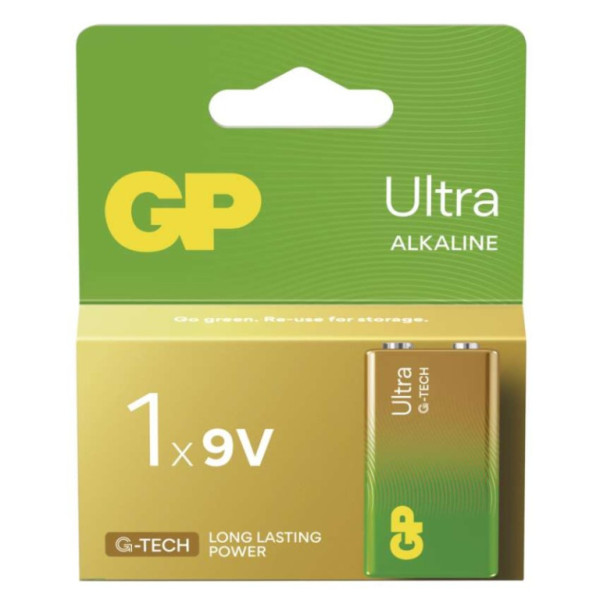 Alkalibatterie GP Ultra 9V (6LF22), 1 Stück