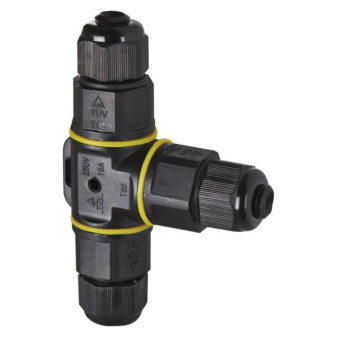 Kábel T-konektor plast IP68