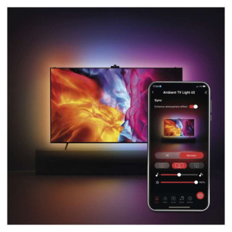 GoSmart Ambient LED RGB-Beleuchtung hinter TV 65