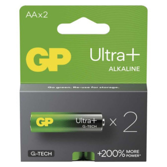 Alkalická batéria GP Ultra Plus AA (LR6), 2 ks