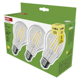 LED-Glühbirne Filament A60 / E27 / 5,9 W (60 W) / 806 lm / warmweiß