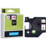45805 DYMO tape D1 plastic tape 19mm, red print/white backing, 7m roll