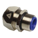PG connector straight, male thread, nickel plated. brass, for Sealtite