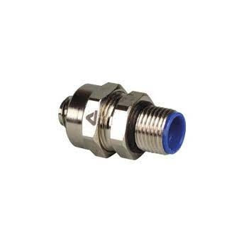 Konektor PG priamy, malé prevedenie, vonkajší závit, poniklovaný. mosadz pre Multiflex typ SLI-CAP
