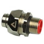ISO connector straight, male thread, nickel plated. brass , for Multiflex type UIG/UI