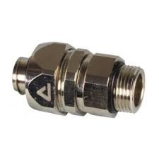 ISO connector swivel, male thread, nickel plated. brass, IP 67 , for Multitite FCD/FCE