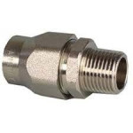 NPT connector straight, male thread, nickel plated. brass, for Anaflex
