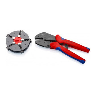 Cable crimping pliers without jaws, curved, economy (for jaws C2)