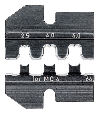 974966 Szczęki KNIPEX do złączy solarnych LK-1 Multi-Contact MC4, dla przekrojów 2,5-6mm2