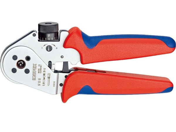 975263 KNIPEX crimping pliers for turned contacts for cross-sections 0,08-2,5mm2 without locator