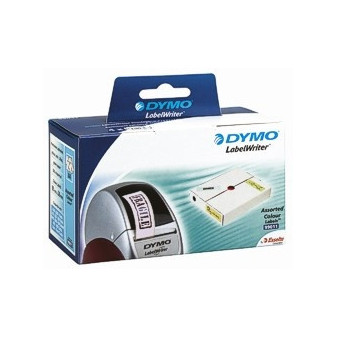 99011 Etykiety adresowe DYMO papier 89x28mm, mix kolorów (opakowanie 4x130szt etykiet)