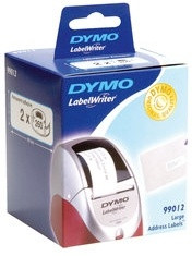 99012 DYMO Adressetiketten Papier 89x36mm, weiß (Packung 2x260Stück Etiketten)