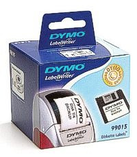 99015 DYMO Etiketten für Disketten Papier 70x54mm, weiß (Packung mit 320 Etiketten)