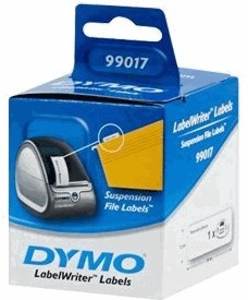 99017 DYMO Hängeetiketten 50x12mm, weiß (Packung mit 220 Etiketten)