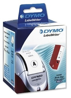 99019 DYMO paper labels for folders 59x190mm, white (pack of 110 labels)