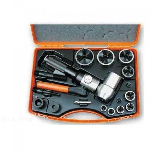 01753 ALFRA hand-held hydraulic angle cutting tool incl. case with punches Pg9 - Pg48