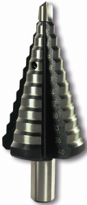 08070 ALFRA stepped drill for sheet metal max. 4mm, for holes 4-12mm