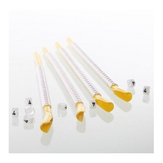 Coil white for 2,8-3,4mm (1,5mm2) wires with '0' print (10 sticks of 30pcs), 300pcs in pack