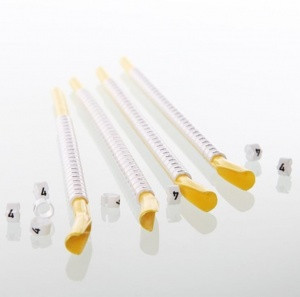 Biela cievka pre 2,8-3,4 mm (1,5 mm2) drôty s potlačou 