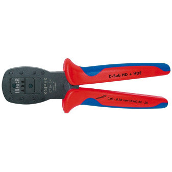 975424 KNIPEX crimping pliers for D-Sub, HD 20, HDE for cross-sections 0,03-0,56mm2, without locator