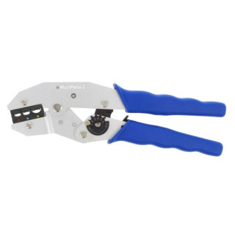 Krimpovacie kliešte na izolačné koncovky pre prierezy 0,5-6 mm2, ľahký hliníkový profil, dĺžka 230 mm/300 g