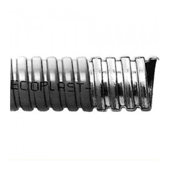 Flexibles Rohr Ecoplast, grau, NW 11, Innendurchmesser 14,9 mm, Außendurchmesser 18,4 mm, 50m auf Rolle