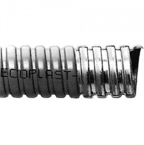 Flexibles Rohr Ecoplast, grau, NW 36, Innendurchmesser 39,9 mm, Außendurchmesser 46,5 mm, 25m auf Rolle