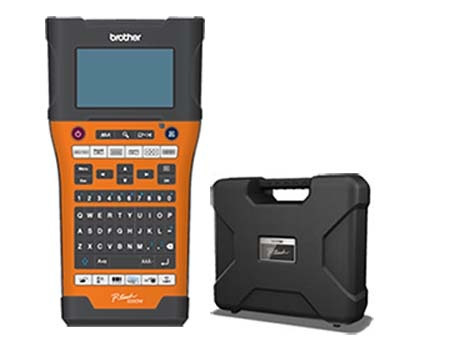 Elektroniczna drukarka etykiet BROTHER dla TZe szerokość 6 - 24mm, USB, WiFi   adapter 220V, etui (PT-7600)