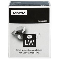 Bardzo duże etykiety papierowe DYMO XXL 159x104mm, białe