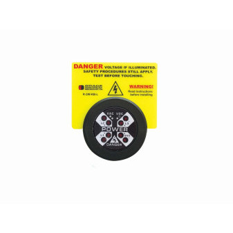 DANGER bezel label P.S.POLYCARBONATE 'KWIK-KALS'