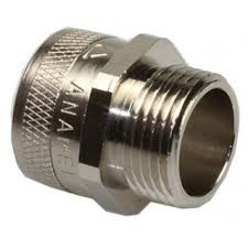 ISO connector straight, fixed, male thread, nickel plated. brass PRO MULTITITE FCD/FCE