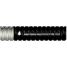 Multitite FCD, schwarz verzinkter flexibler Schutz. Stahl mit PVC-Mantel, 49/56mm, 10m-Packung