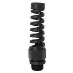 Spiral gland, Pg9, clamping range 4-8 mm, black RAL9005