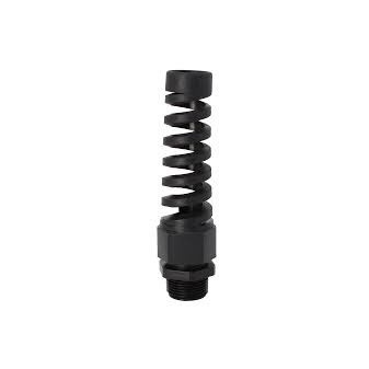 Špirálová vývodka, M20x1,5 mm, rozsah upínania 6-12 mm, čierna RAL9005