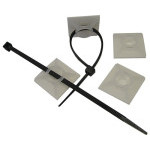 Kabelklemme natur 19x19mm selbstklebend, für 3,6mm Band (VPU19x19), 100Stk. in Packung