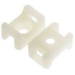 Natural cable saddle for 9,0mm/opening 5,0mm/9,8mm, 100pcs in pack