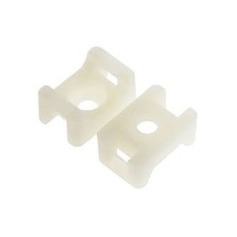 Káblové sedlo prírodné pre 9,5 mm/otvor 5,3 mm/výška 17,5 mm (HC-3), 100 ks v balení