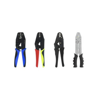 Crimping pliers for insulated connectors with side connection 0,5-2,5mm2, curved (LIBF0,5-45)