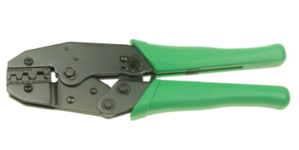 Crimping pliers for connectors without insulation 0,5-6mm2/6,3mm, economy