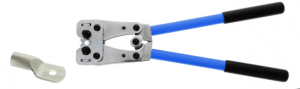 Crimping pliers with swivel jaws for standard Cu lugs 10-120mm2, economy