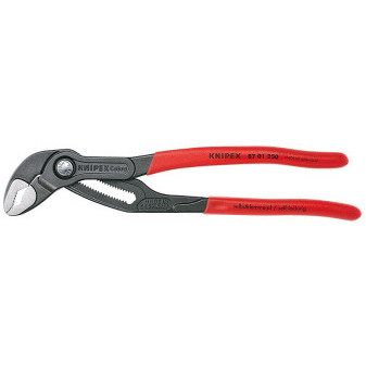 8701250 Szczypce do rur KNIPEX COBRA, rękojeści powlekane PVC, długość 250 mm