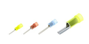 Insulation pin, cross section 25mm2, length 16mm, insulated. PA, color yellow, 100pcs in pack