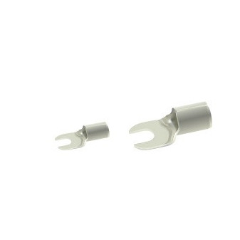 Nicht isolierte Cu-Gabel, Querschnitt 0,25-0,5mm2/M2/Breite 5mm, 100Stück in Packung