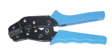 Crimping pliers for 0,25-6mm2 cross-sections, curved