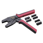 CLICK'N'CRIMP crimping pliers with three pairs of retractable jaws hidden in the handle (K507)