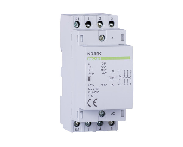 Installation relay, 20 A, 220/230 V control, 2 NC   2 NO contacts