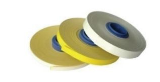 Spare cartridge refill with self-adhesive tape, width 6mm, 30m, colour yellow